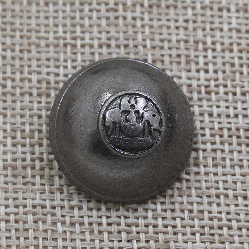 15/20/23mm Vintage Bronze Tin Round Shank Buttons 96 Pack