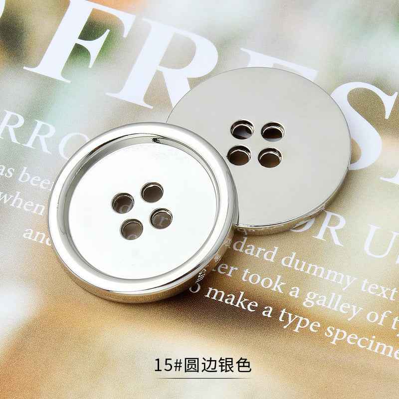11.5-25mm Metal 4-Hole Premium Multi-Size Buttons for Tailoring 36pcs