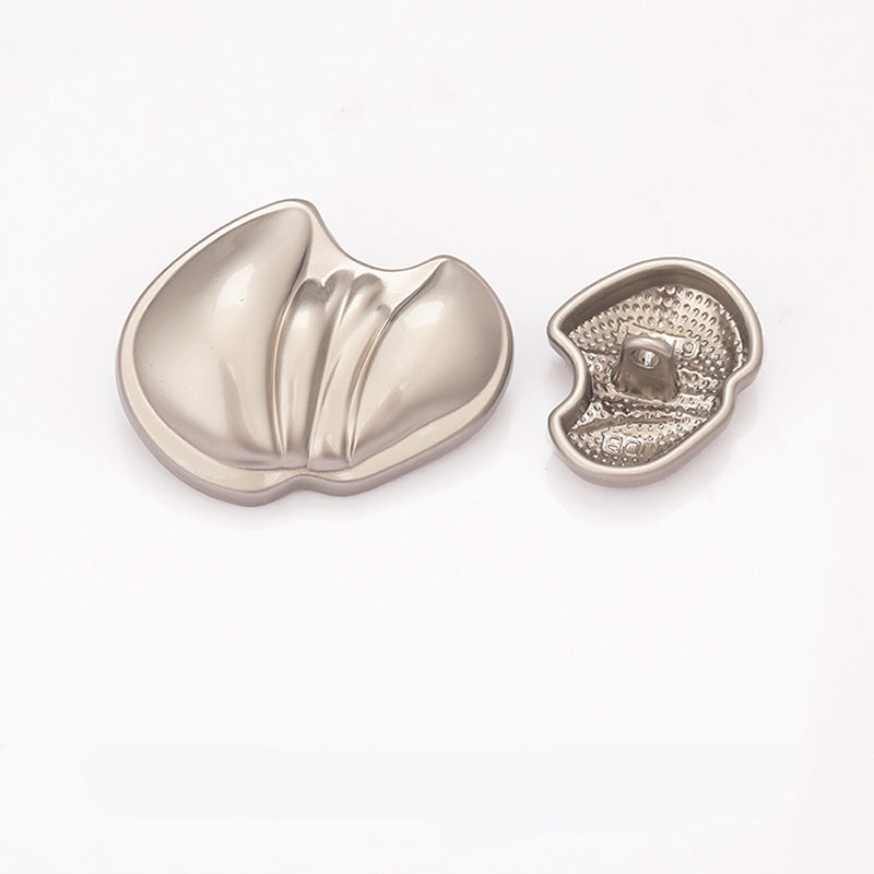Paw Irregular-Shaped Metal Shank Buttons – 20-Piece Set