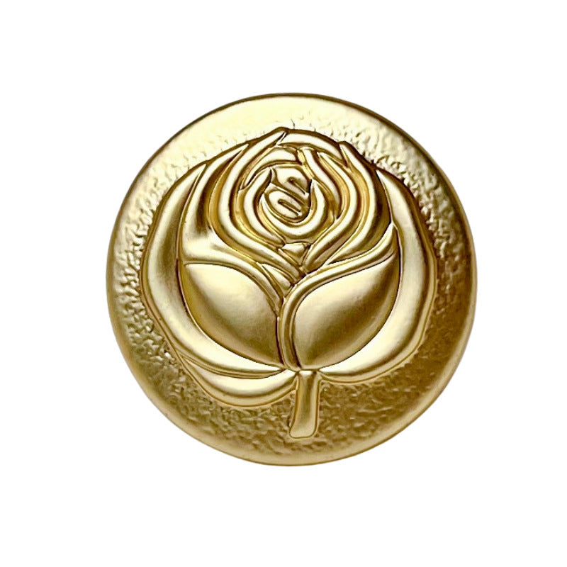 18/23mm Vintage Rózsaszín Fém Gomb Pulóverekhez 12DB