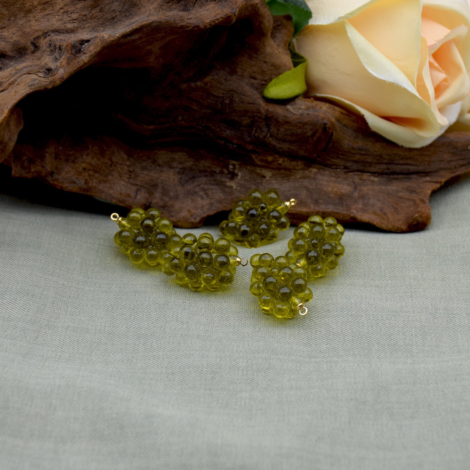 10pcs 3D Resin Grape Charms for Jewelry Making Bracelets Necklace