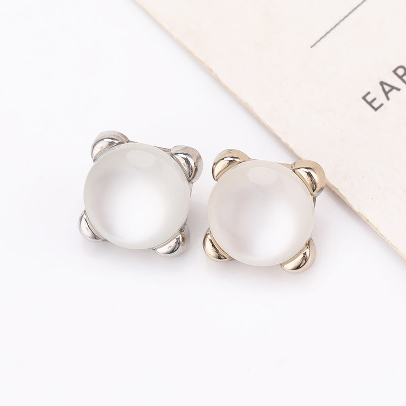 Square Pearl Metal Shank Buttons 20-Pack 8.5mm/11mm