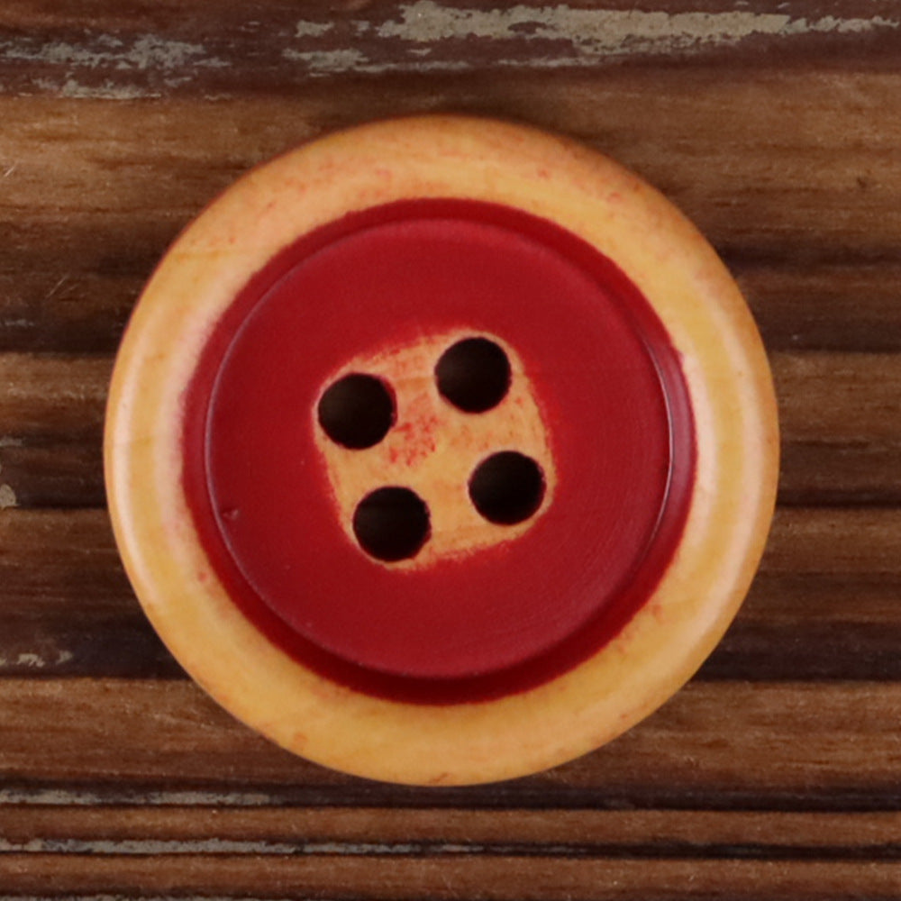 Dopamine Color Series Round 4-Hole Wood Buttons – Set of 30
