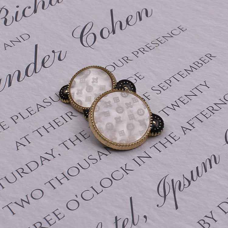 18/20/25mm Black White Bear Metal Shank Sweater Cardigan Buttons 10pcs