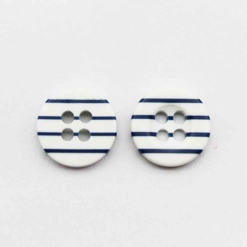 11.5mm Colorful Resin Striped Buttons for School Uniforms 980 Pack