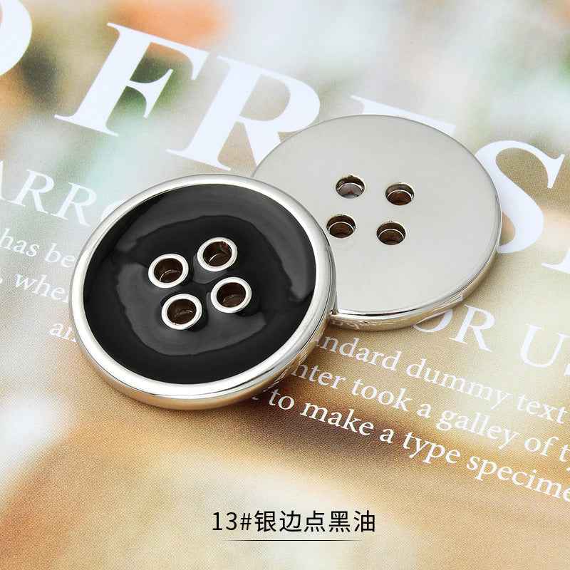 11.5-25mm Metal 4-Hole Premium Multi-Size Buttons for Tailoring 36pcs