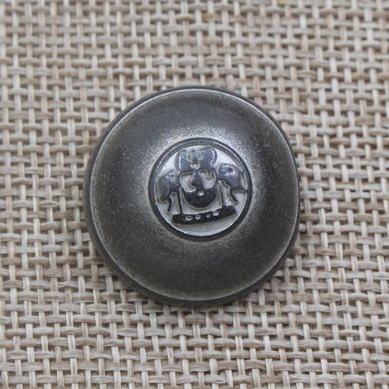 15/20/23mm Vintage Bronze Tin Round Shank Buttons 96 Pack