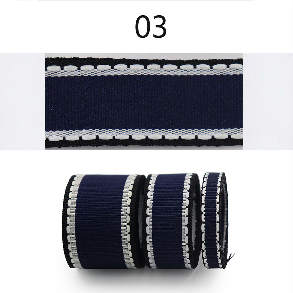 10/25/38mm Karkkivärinen Rypytetty Nauha 3 Koon Setti