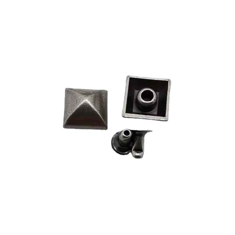 10/15MM Vintage Silver Pyramid Studs Punk Gothic Rivets 30 Pack
