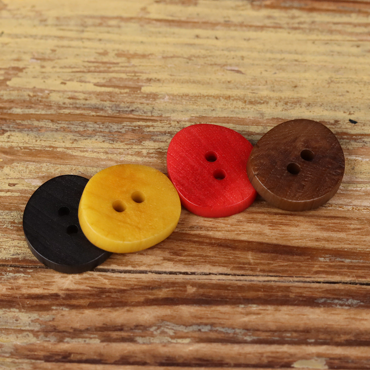 Irregular Natural Seed 2-Hole Buttons – 20PCS | Cotton Linen Jacket Pants