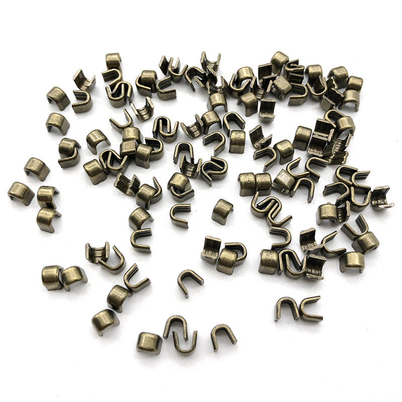#5 Zipper Repair Kit Metal Head Sliders Retainer Insertion Pin 80 Pack
