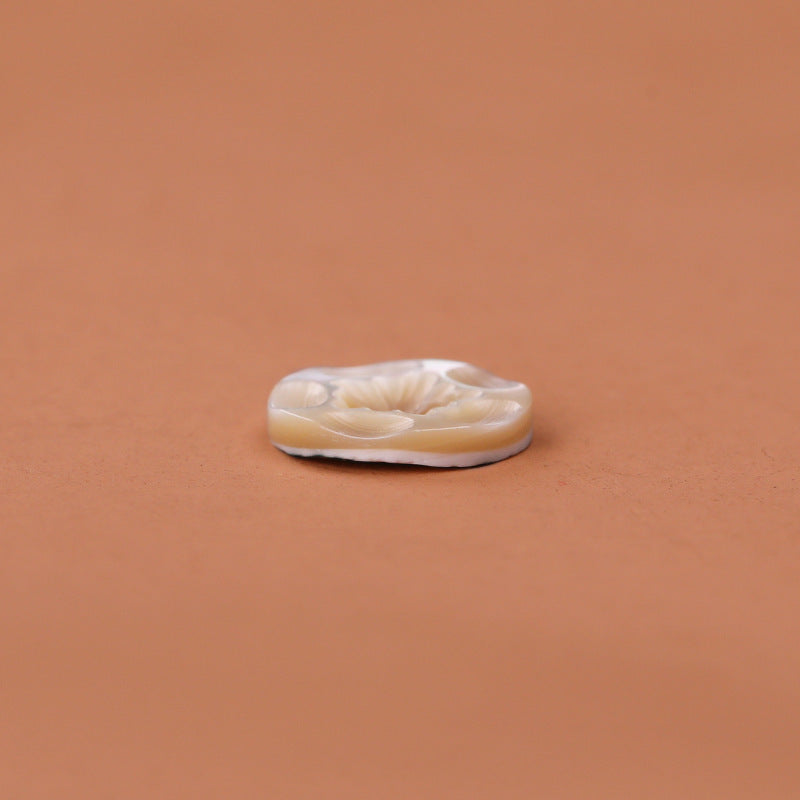 11.5mm 2-Hole Natural Troca Shell Buttons - 20pcs