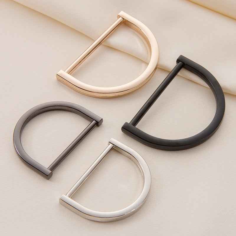 Metal D-Ring Strap Adjusters Buckles for Bags Belts 20 Pack(4 Colors)