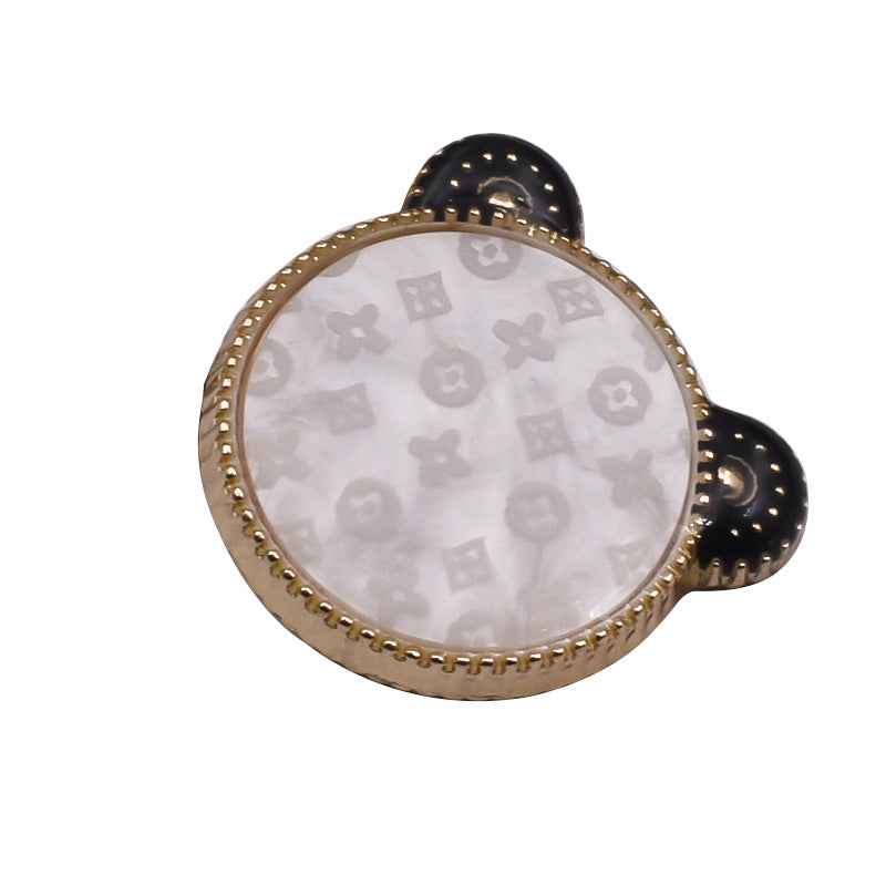 18/20/25mm Black White Bear Metal Shank Sweater Cardigan Buttons 10pcs