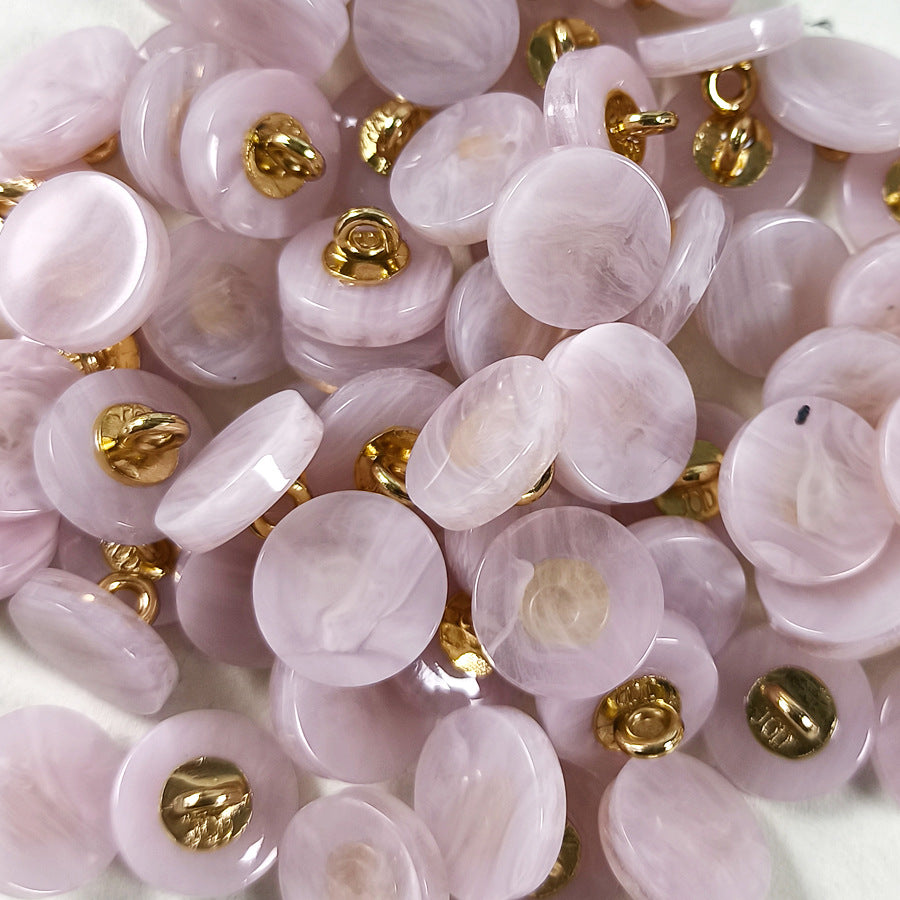 18L Faux Agate Resin Shank Buttons – 11mm Metal Shank,50pcs