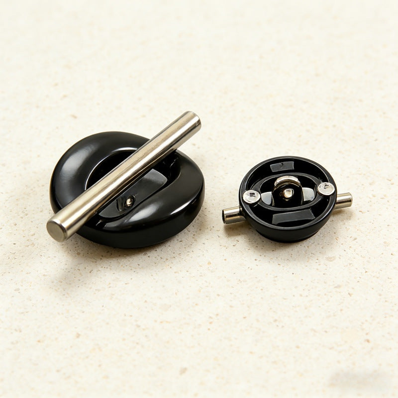 "1 and 0" Hollow Geometric Metal Buttons 20pcs