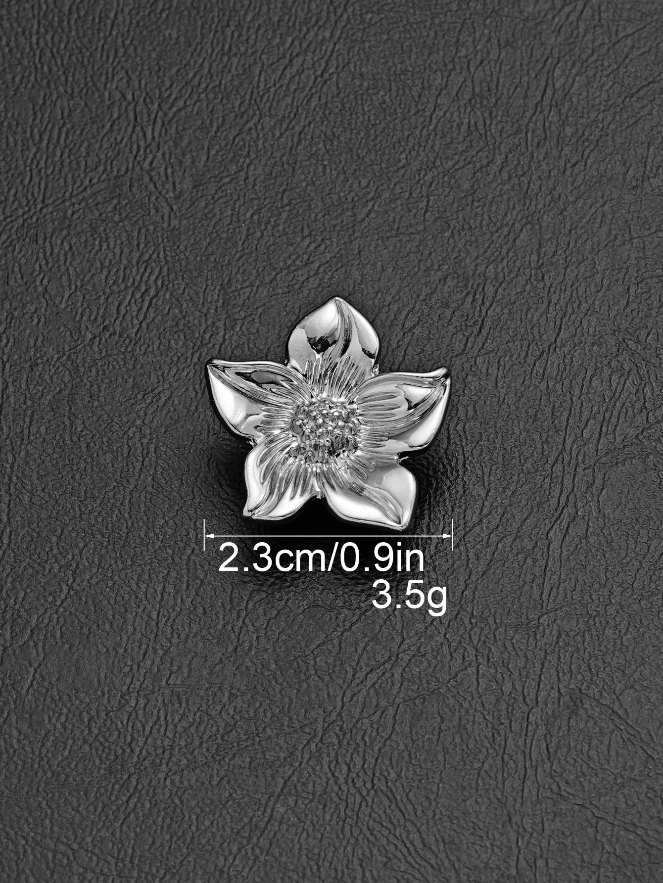 Large Floral Alloy Shank Buttons 20-Piece for Sweaters Coats Dresses