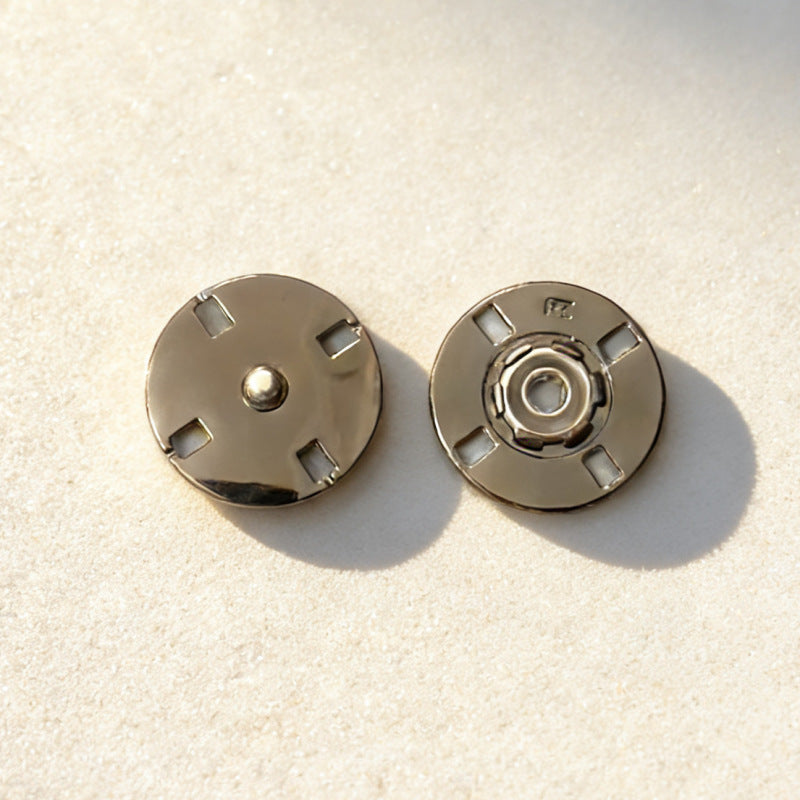 Round Invisible Metal Snap Buttons 20pcs