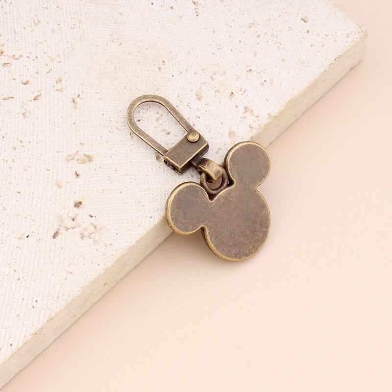 Detachable Alloy Bear Charm Replacement Zipper Pulls Sliders 15pcs