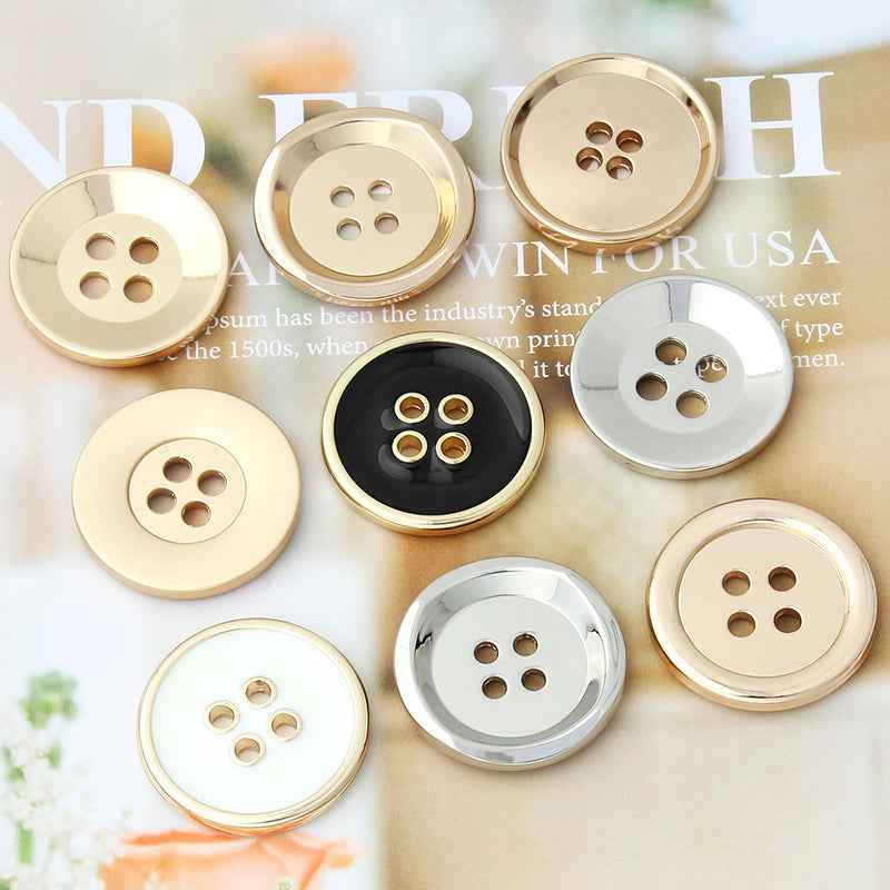 11.5-25mm Metal 4-Hole Premium Multi-Size Buttons for Tailoring 36pcs