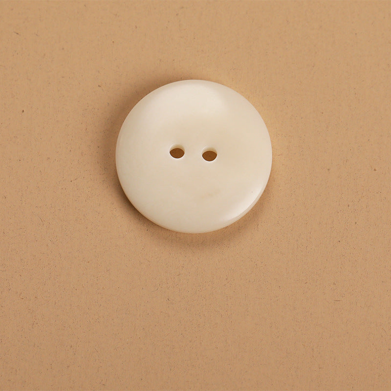 Round Fruit 2-Hole Buttons Set of 20 – Black Beige Brown Natural