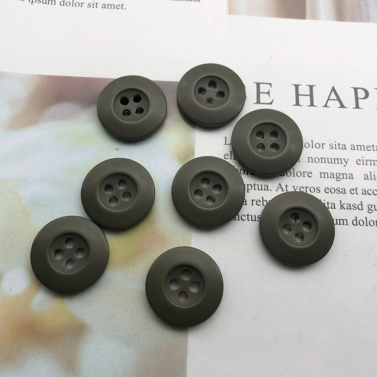 18mm Ronde 4-Gat Hars Camouflage Militaire Knopen 50st