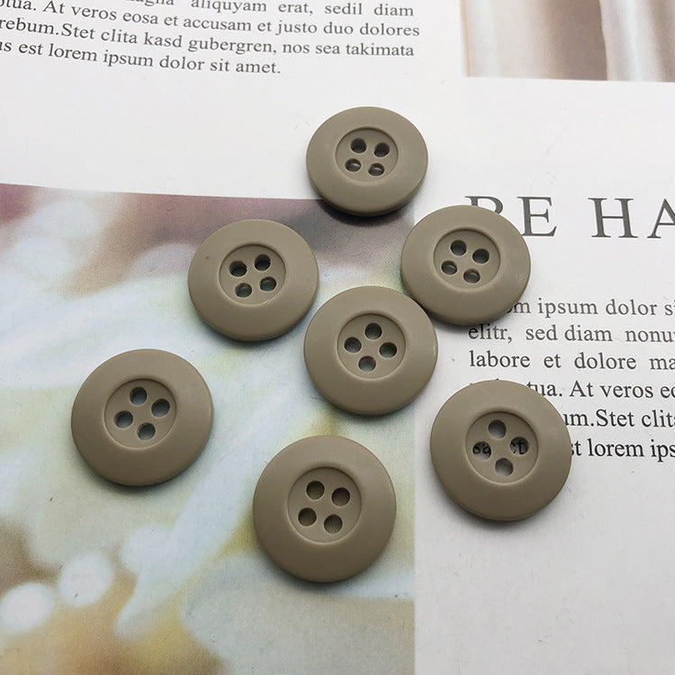 18mm Ronde 4-Gat Hars Camouflage Militaire Knopen 50st