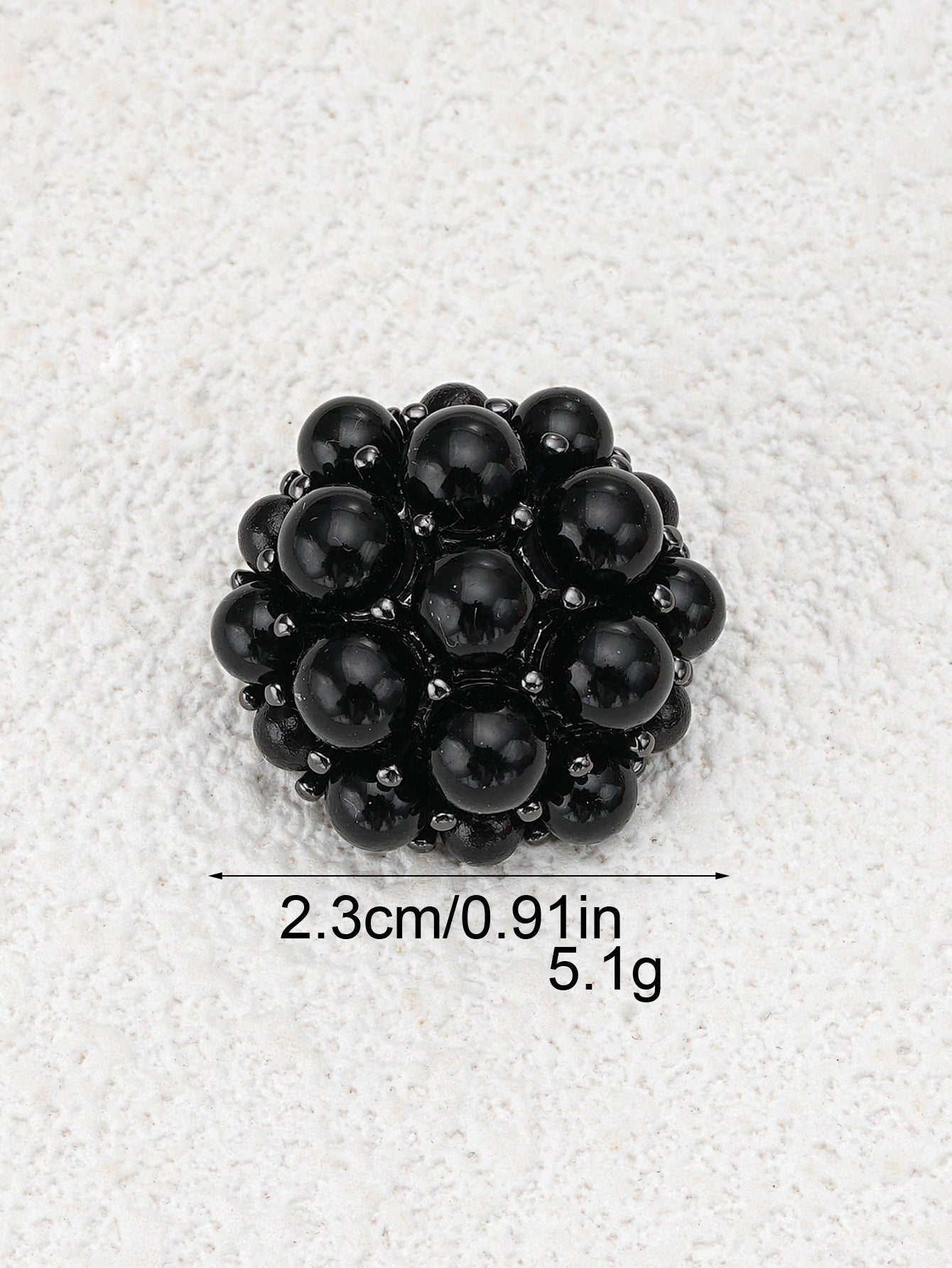 Floral 3D Pearl Hand-Sewing Decorative Metal Buttons 10 Pack