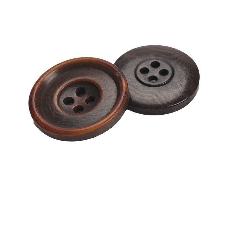 Nature Round Two-Tone 4-Hole Sewing Buttons – 20Pcs