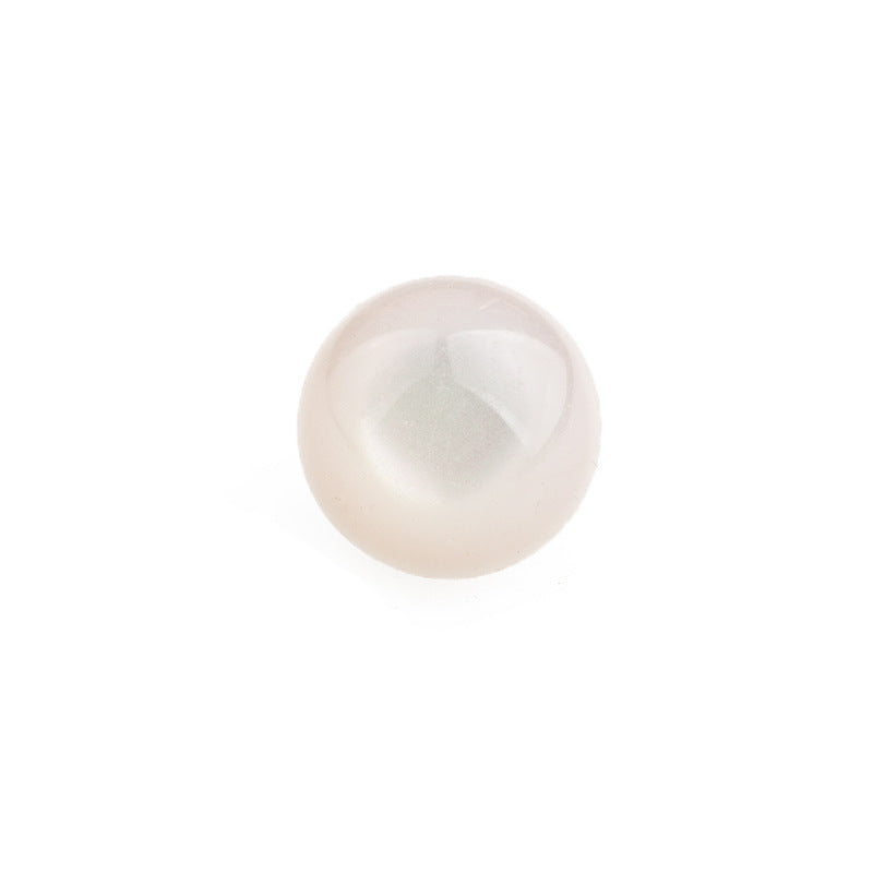 11.5mm Colorful Iridescent Ripple Mushroom Resin Alloy Buttons 130pcs