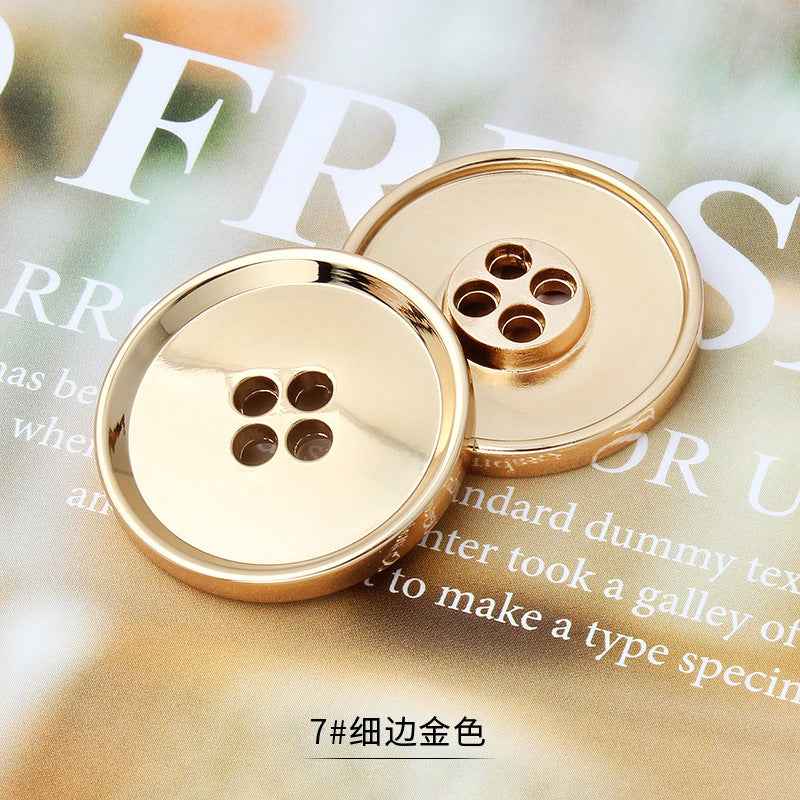 11.5-25mm Metal 4-Hole Premium Multi-Size Buttons for Tailoring 36pcs