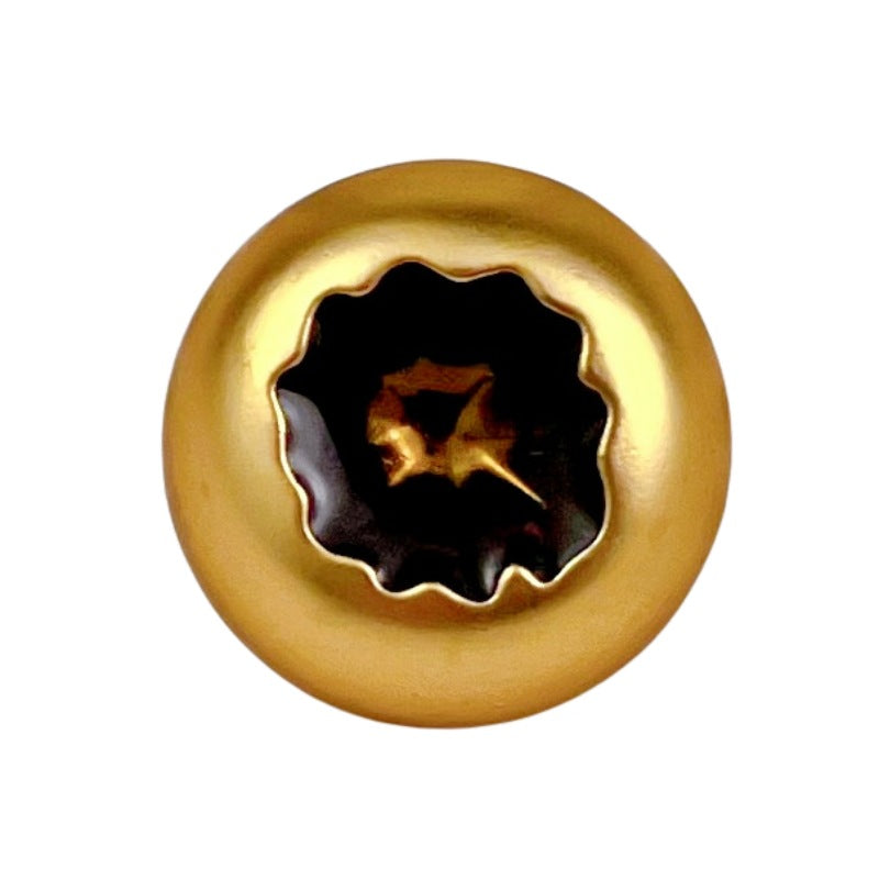 18/23mm Mist Silver Gold Vintage Äggskal Resin Metall Knappar 20st