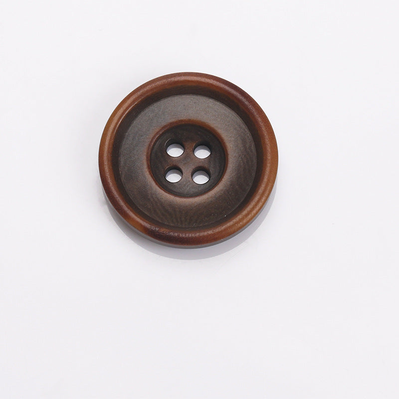Nature Round Two-Tone 4-Hole Sewing Buttons – 20Pcs