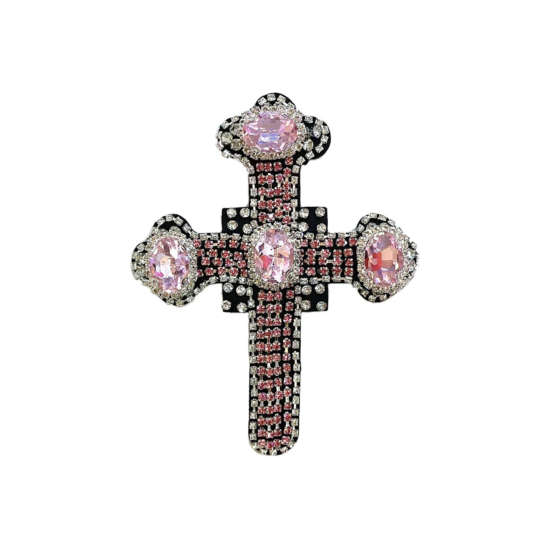 Handcrafted Beaded Cross Stitch Patches for DIY 5 Pack