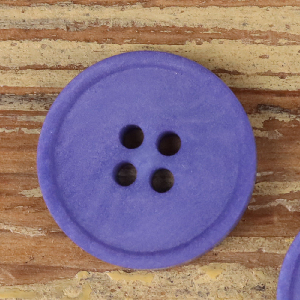 Colorful Natural Nut Round 4-Hole Matte Frosted Buttons – Set of 20