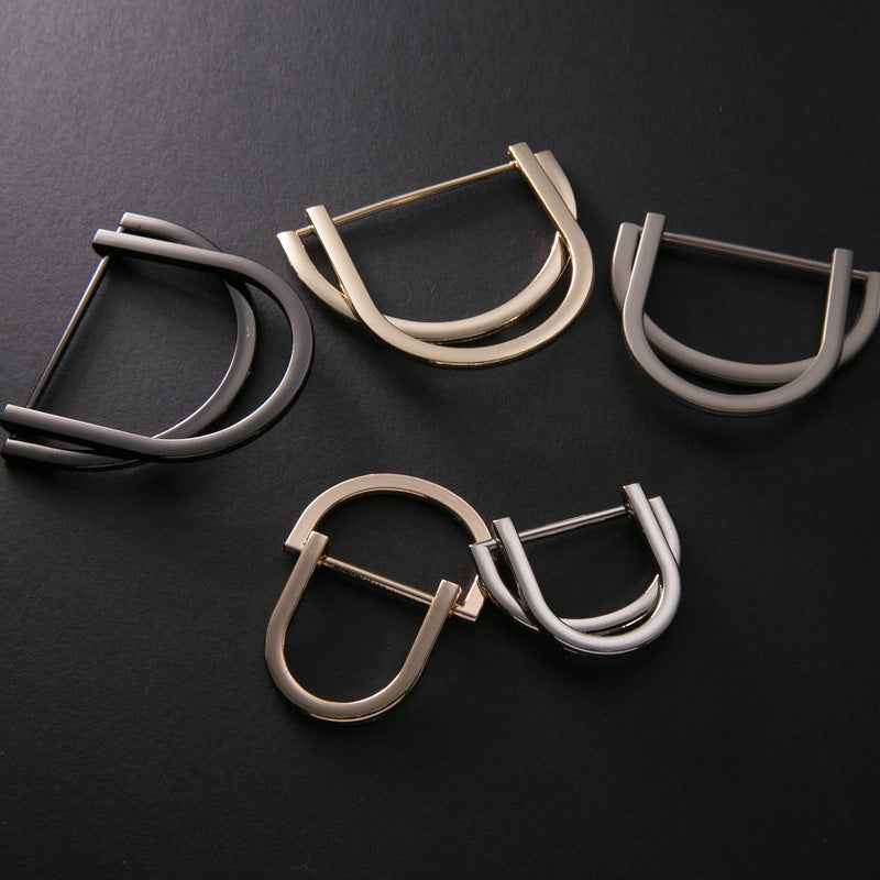 Metal Double D-Ring Buckles Adjustable Belt Fastener 20 Pack(4 Colors)