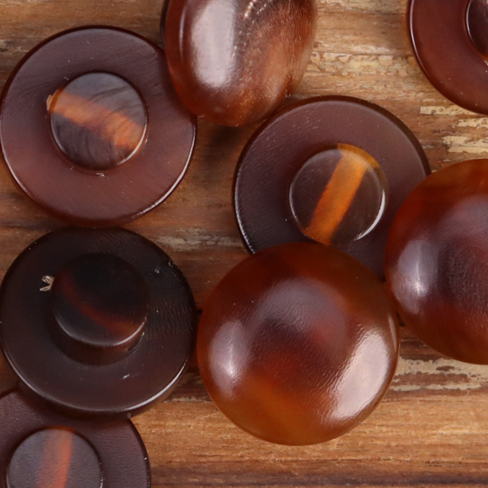 12.5mm Natural Horn Round Buttons for Qipao Cheongsam – 20pcs