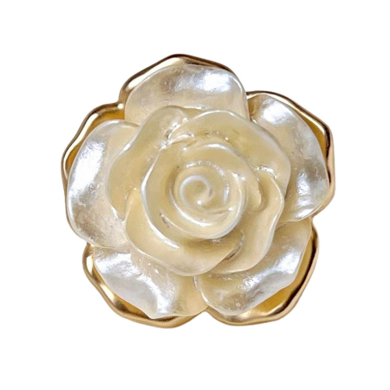 18/23MM Vintage Rose Coat Metal Decorative Buttons 12pcs