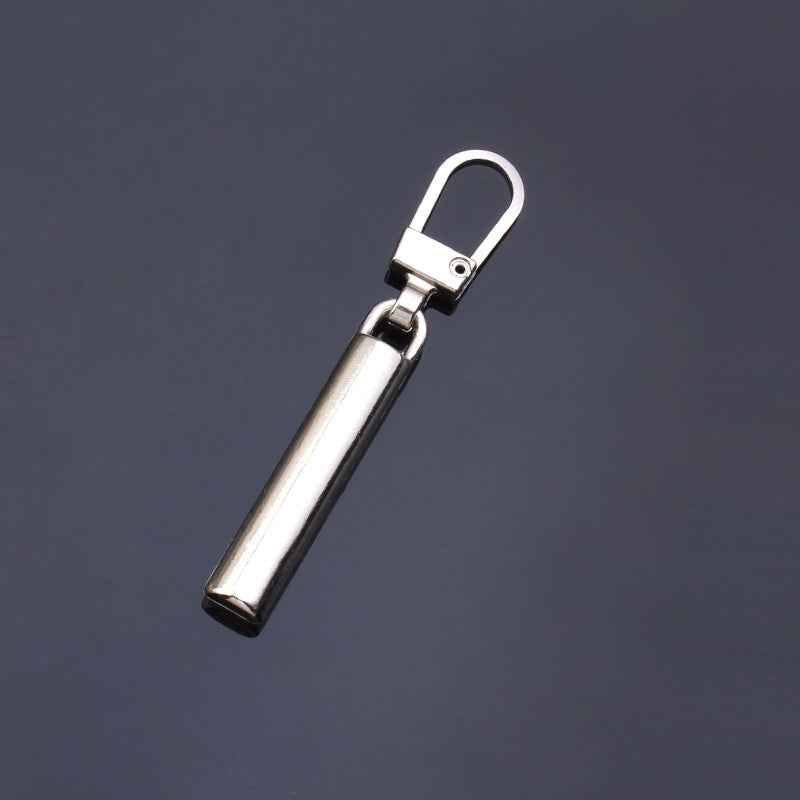 50mmx6mm Detachable Metal Zipper Pulls 15pcs Slim Replacement Sliders