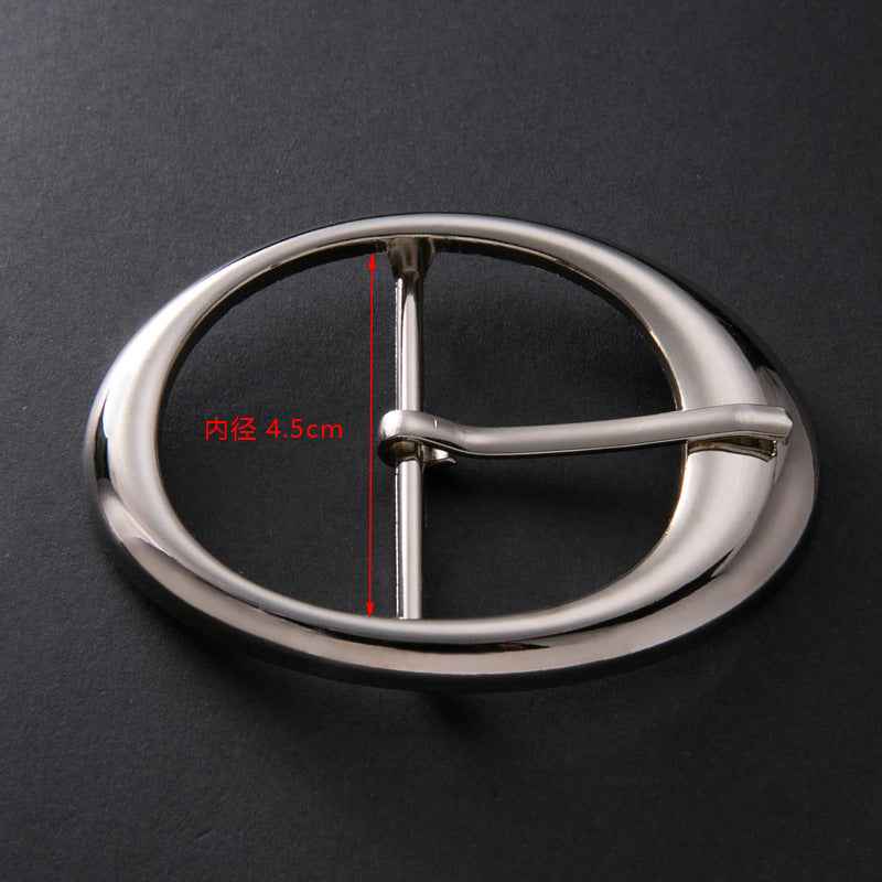 45mm Zinc Alloy Oval Coat Belt Buckle Adjustable with Pin 10pcs