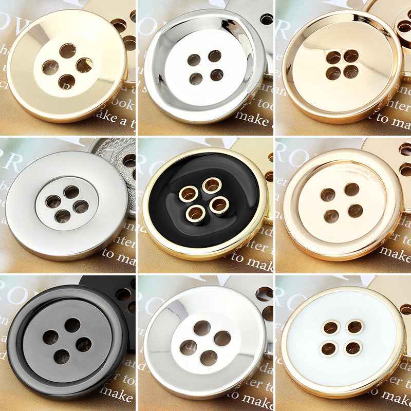 11.5-25mm Metal 4-Hole Premium Multi-Size Buttons for Tailoring 36pcs