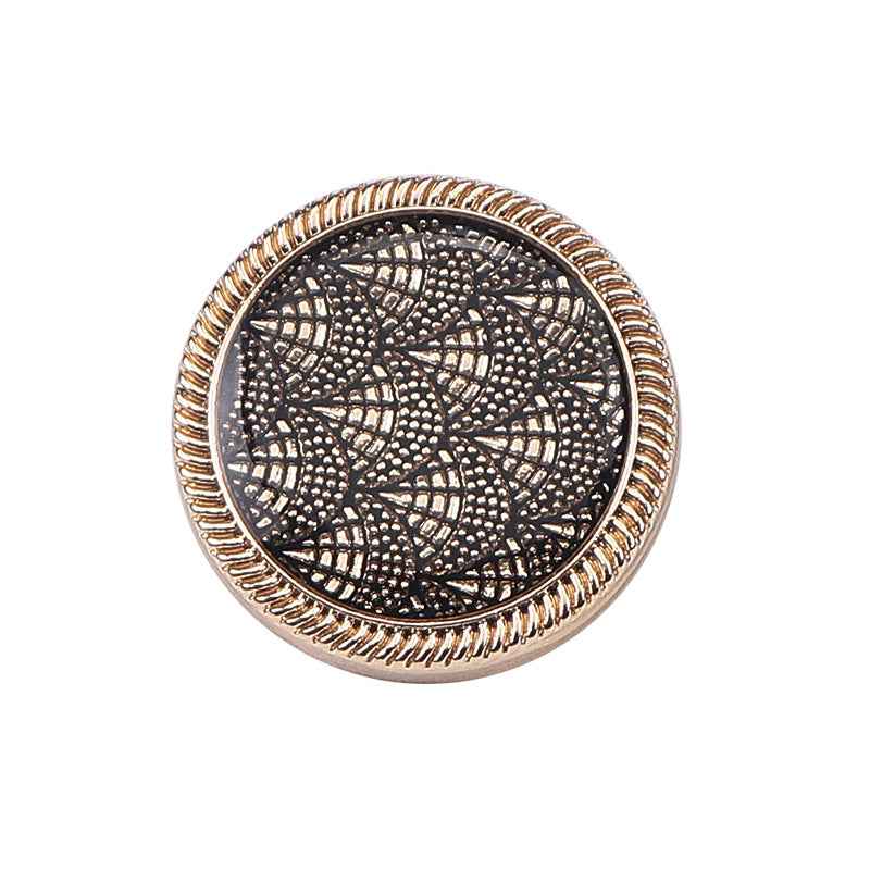3/4 Inch Fish Scale Enamel Metal Shank Buttons for Sewing 20pcs