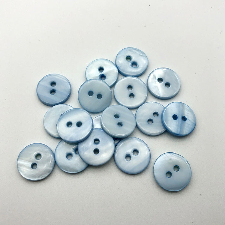 12,5 mm Bottoni Piatto a Due Fori per Camicie 20 pezzi