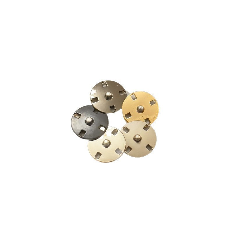 Round Invisible Metal Snap Buttons 20pcs