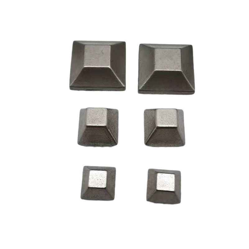 8/10/15MM Vintage Silver Flat Top Pyramid Studs – Alloy Rivets 30 Pack