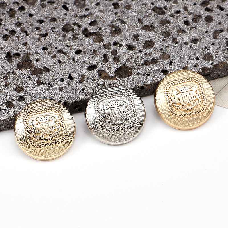 28L/32L/36L Speckled Texture Metal Shank Buttons for Clothing 30PCS