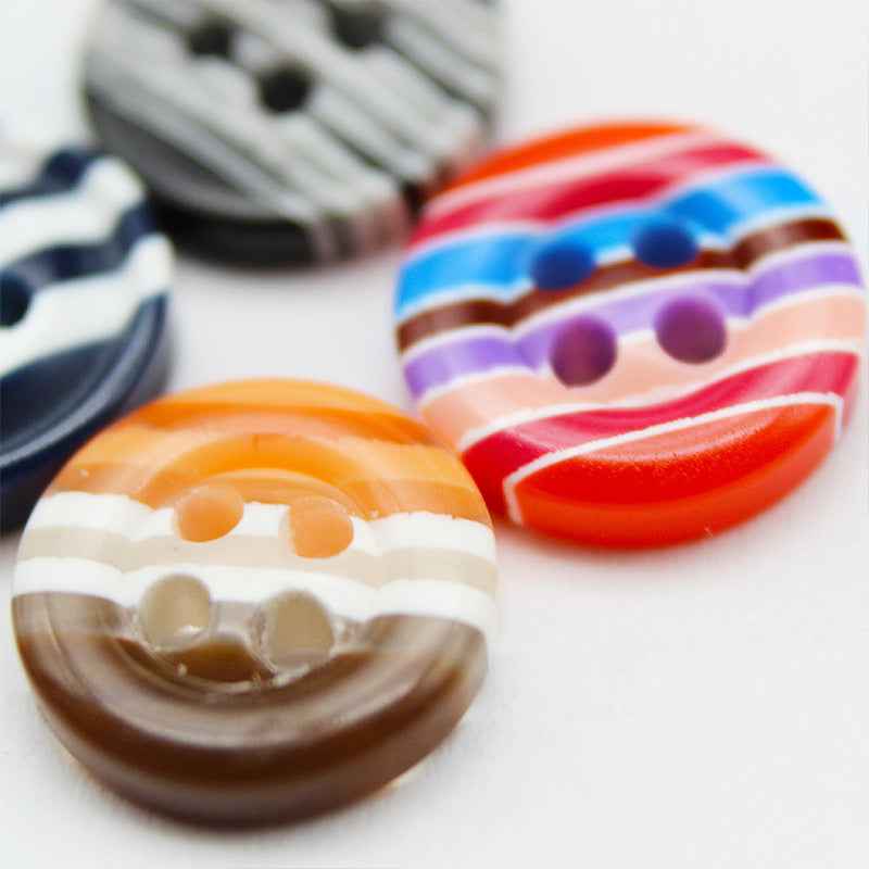 12mm Candy Color Resin Buttons for Kids' Shirts 100pcs