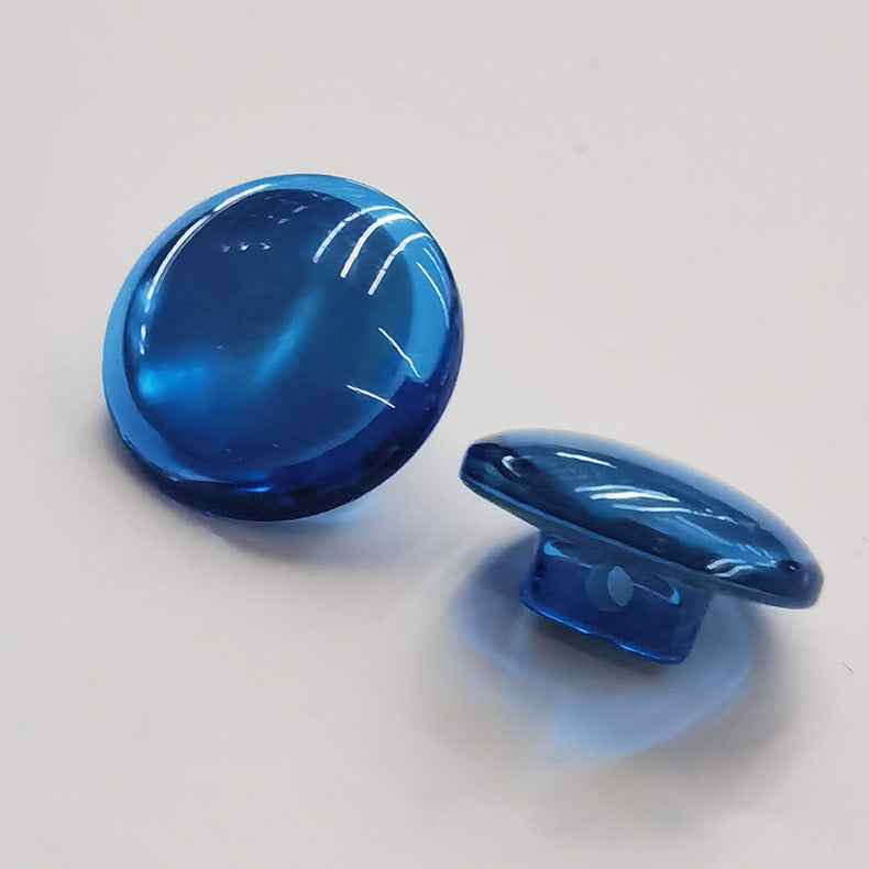 20L Domed Resin Shell Shank Buttons 5-Color 100 Pack