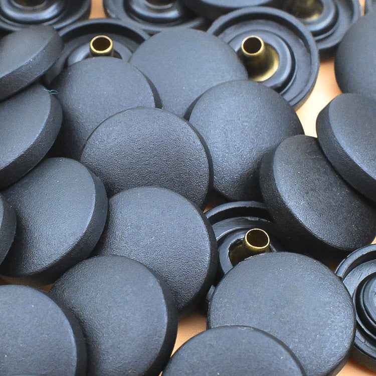 15MM Black & White Plastic Nylon Snap Buttons 100pcs