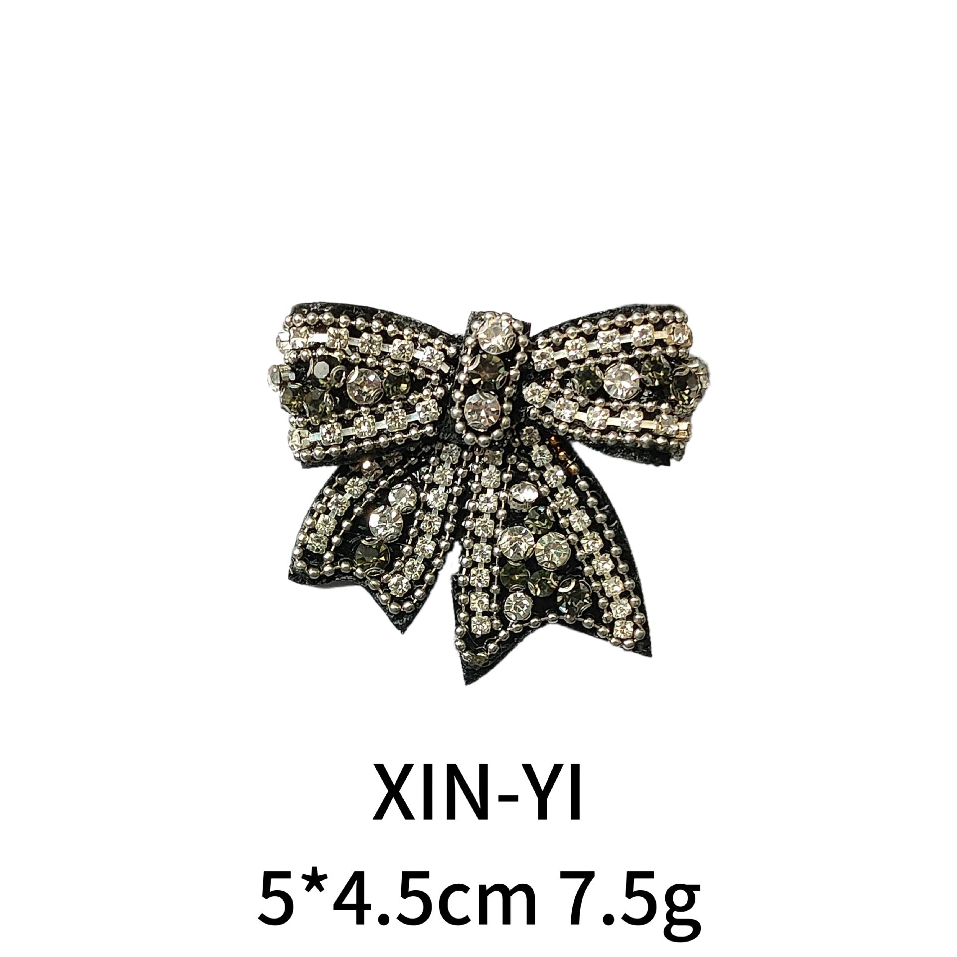 Liten Båge Kamelia DIY Skor Broderad Tygmärke 7 Pack